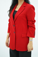Veste Rouge En Toile