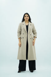 Manteau long ajusté
