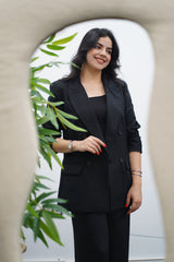 Tailleur en Lin - Noir