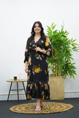 Robe fluide à motifs floral 🌼