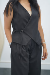 Ensemble Gilet & Pantalon - Noir