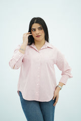 Chemise Rose Rayé