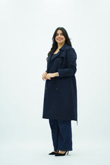 Trench-coat Classique Bleu nuit