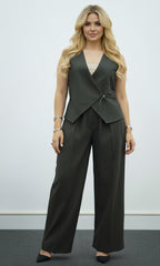 Ensemble Gilet & Pantalon - Kaki