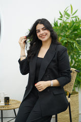 Tailleur en Lin - Noir