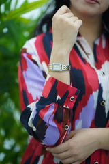 Chemise en mousseline - Rouge imprimée