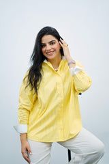 Chemise En popeline Jaune