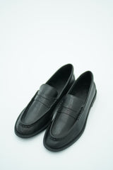 Mocassins cuir En Noir