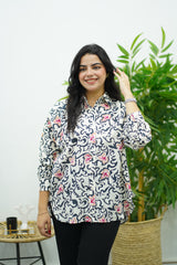 Chemise à motifs floral