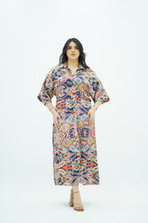 Robe Longue à Imprimé