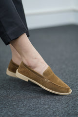 Mocassin en Daim- Marron