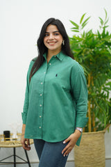 Chemise En lin - Verte