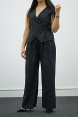 Ensemble Gilet & Pantalon - Noir