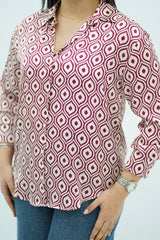 Chemise En Satin à motifs