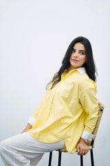 Chemise En popeline Jaune