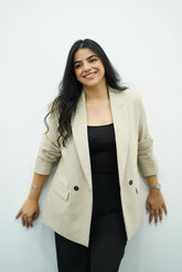 Veste en blanc casse