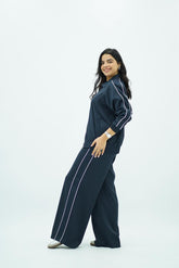 Ensemble Bleu Marine Fluide 🧿