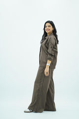 Ensemble Marron chocolat deux pièces fluide 🍁