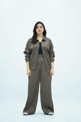 Ensemble Marron chocolat deux pièces fluide 🍁