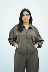 Ensemble Marron chocolat deux pièces fluide 🍁