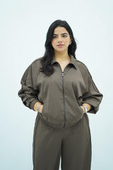 Ensemble Marron chocolat deux pièces fluide 🍁