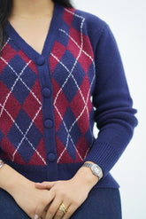 Pulls Cardigan Jacquard Élégance Classique