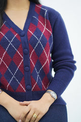 Pulls Cardigan Jacquard Élégance Classique