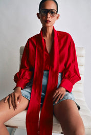 Blouse Rouge Lavallière