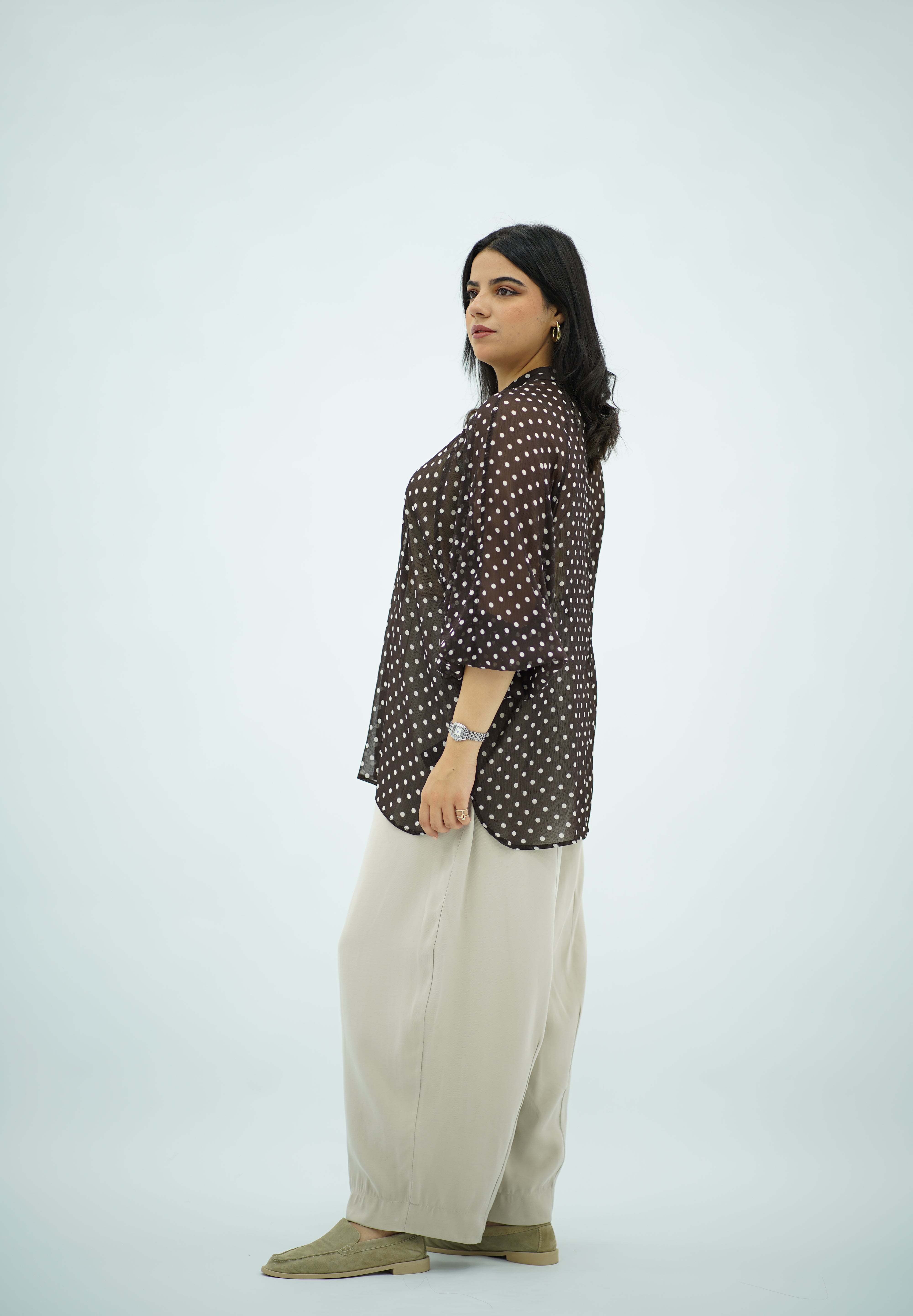 Chemise En mousseline Imprimée polkadot