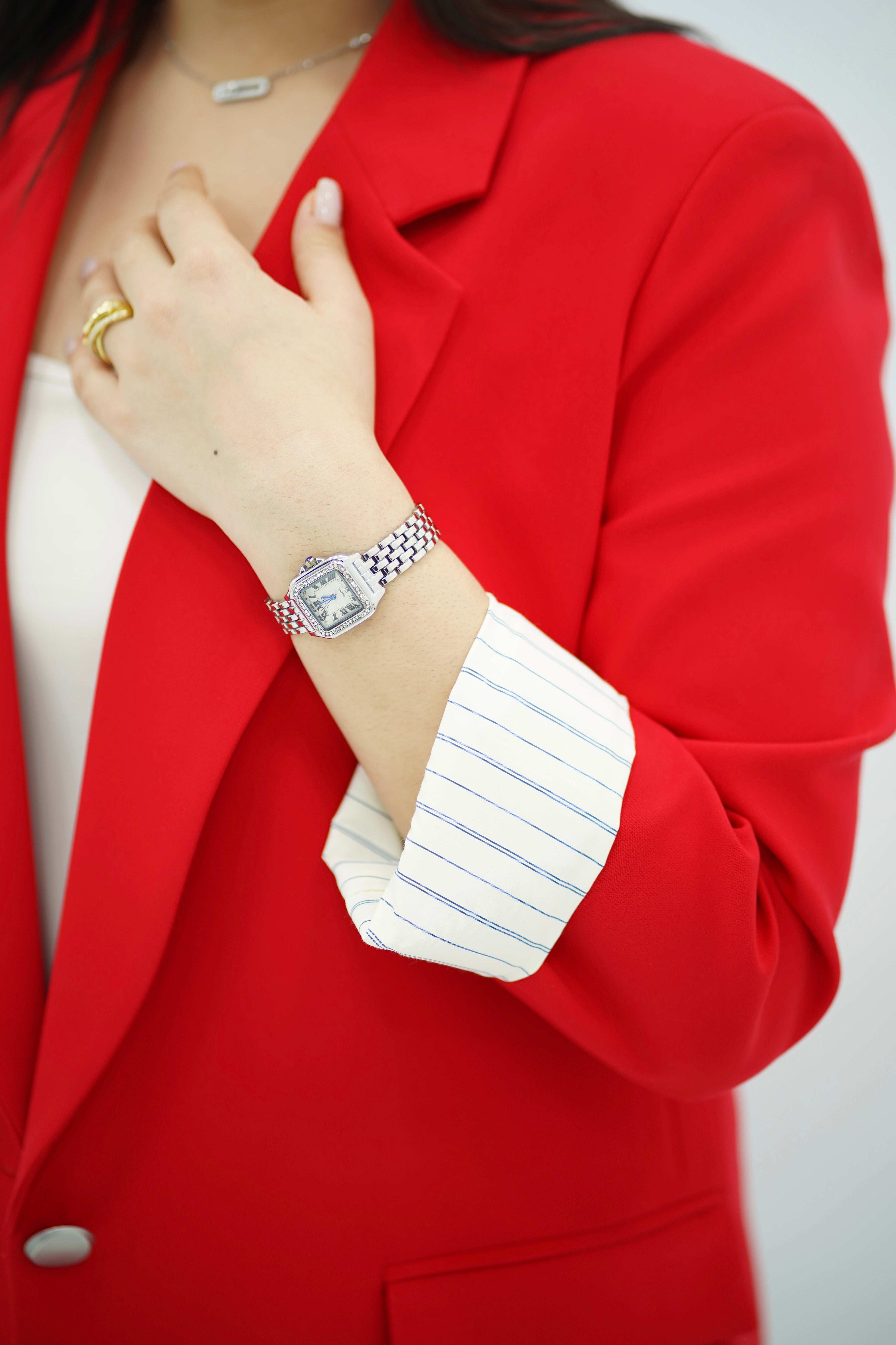 Blazer Structuré Rouge Vif
