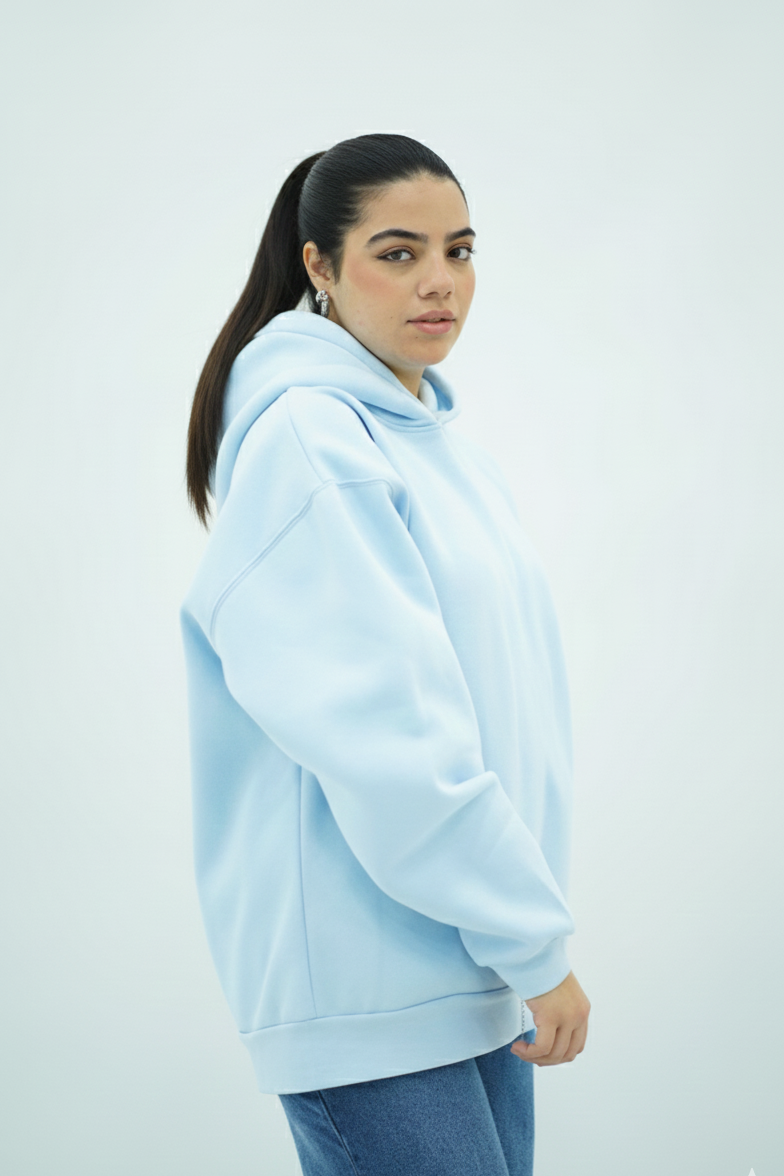 Capuche Bleu Ciel oversize