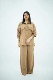 Ensemble Beige camel En Tencel