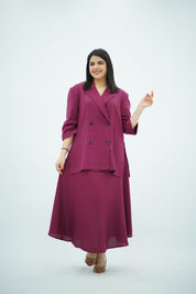 Ensemble Jupe Riviera - en Lin Magenta