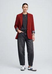 Blazer Oversize Bordeaux