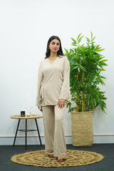 Ensemble Beige Croisé