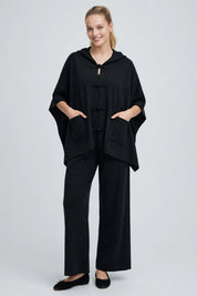 Ensemble Cape et Pantalon Large en Maille