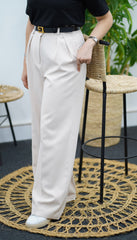 Pantalon Large Blanc cassé