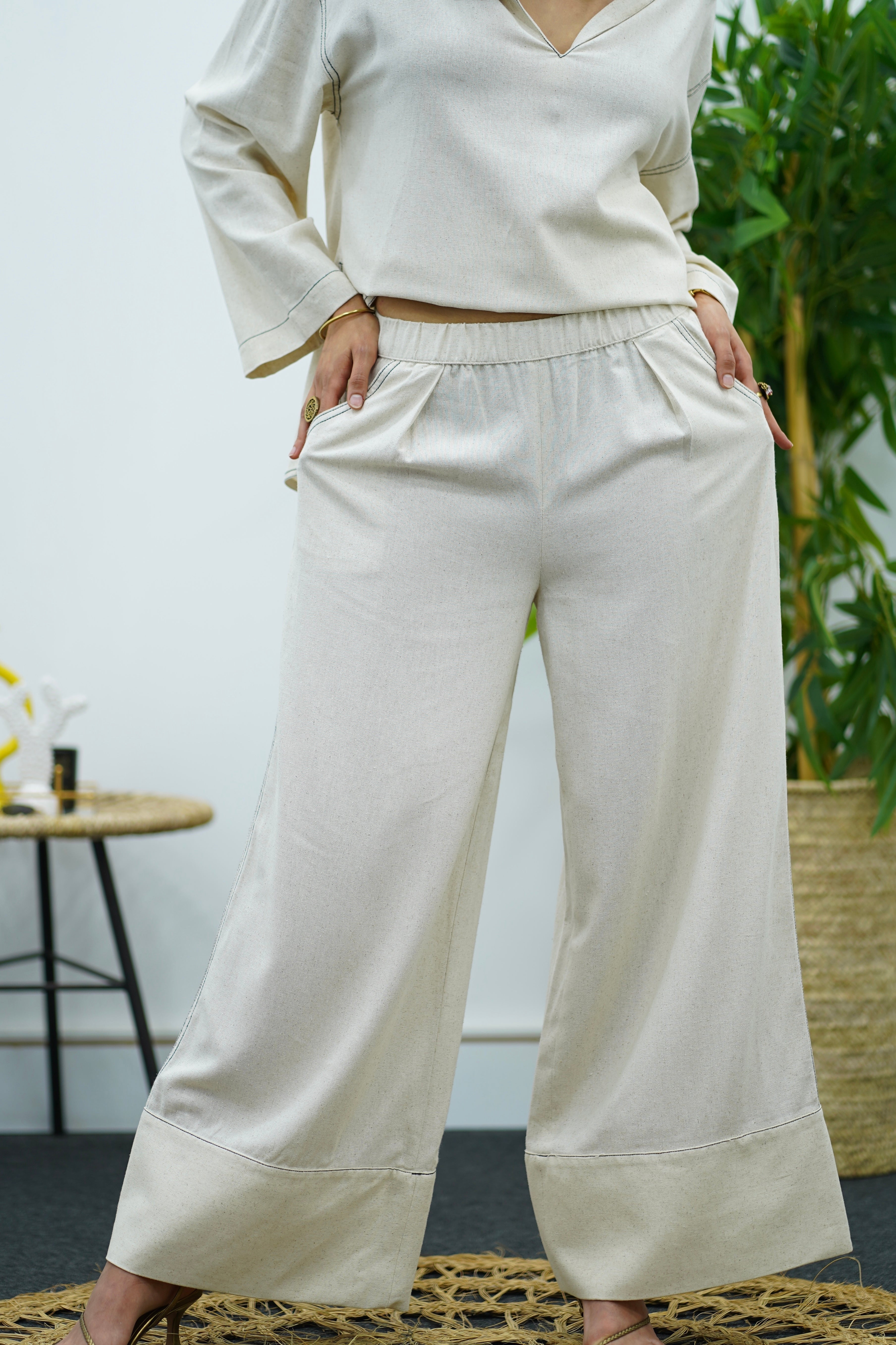 Ensemble en Lin Oversize