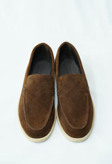 Mocassin en Daim- Marron chocolat