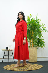 Robe En crêpe Rouge 🌹