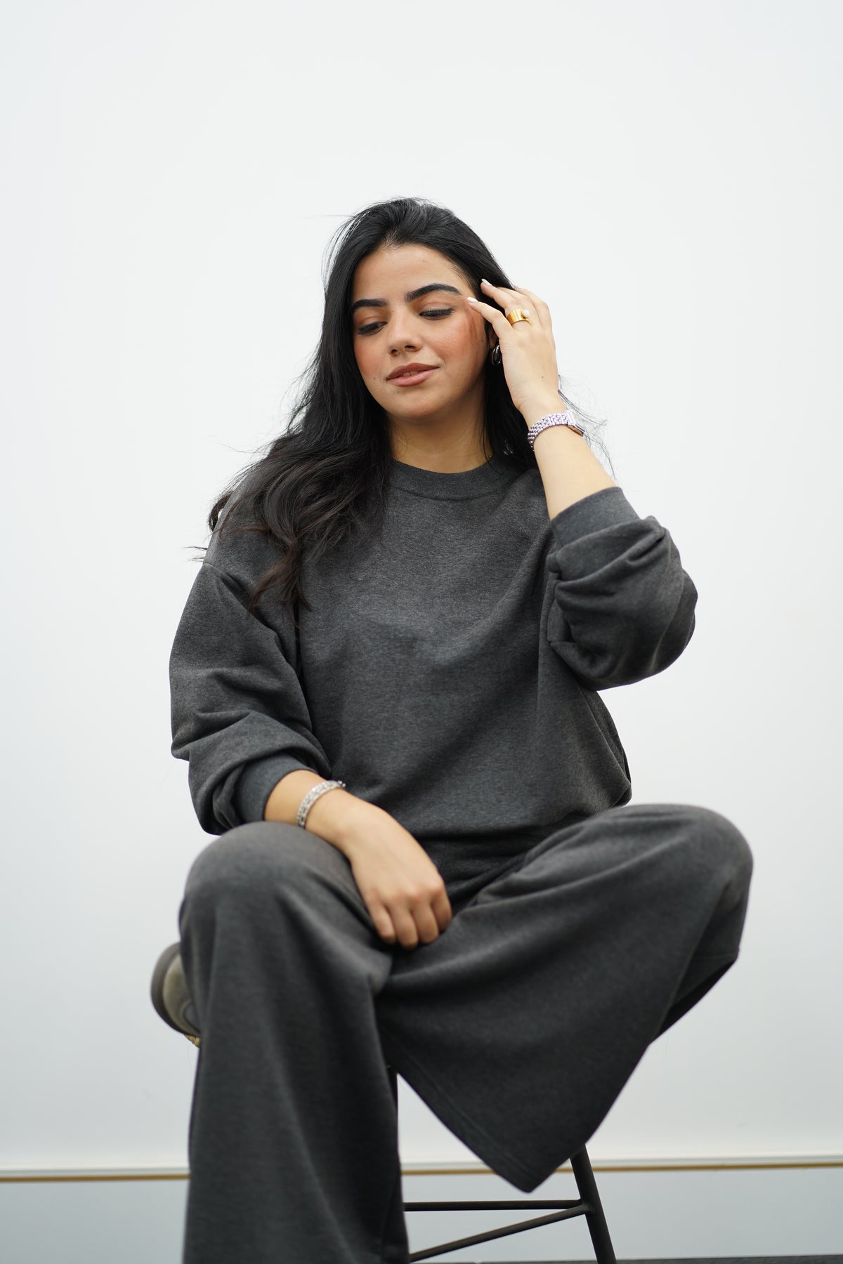 Ensemble gris chiné au confort optimal🩶