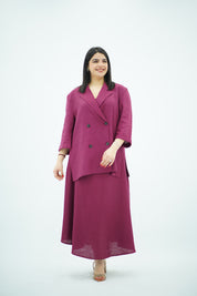 Ensemble Jupe Riviera - en Lin Magenta