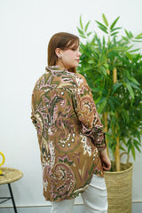 Chemise en Motifs Marron