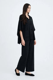 Ensemble Cape et Pantalon Large en Maille