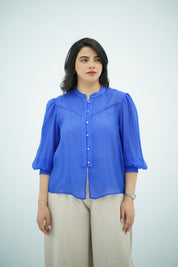 Chemise Fluide Bleue