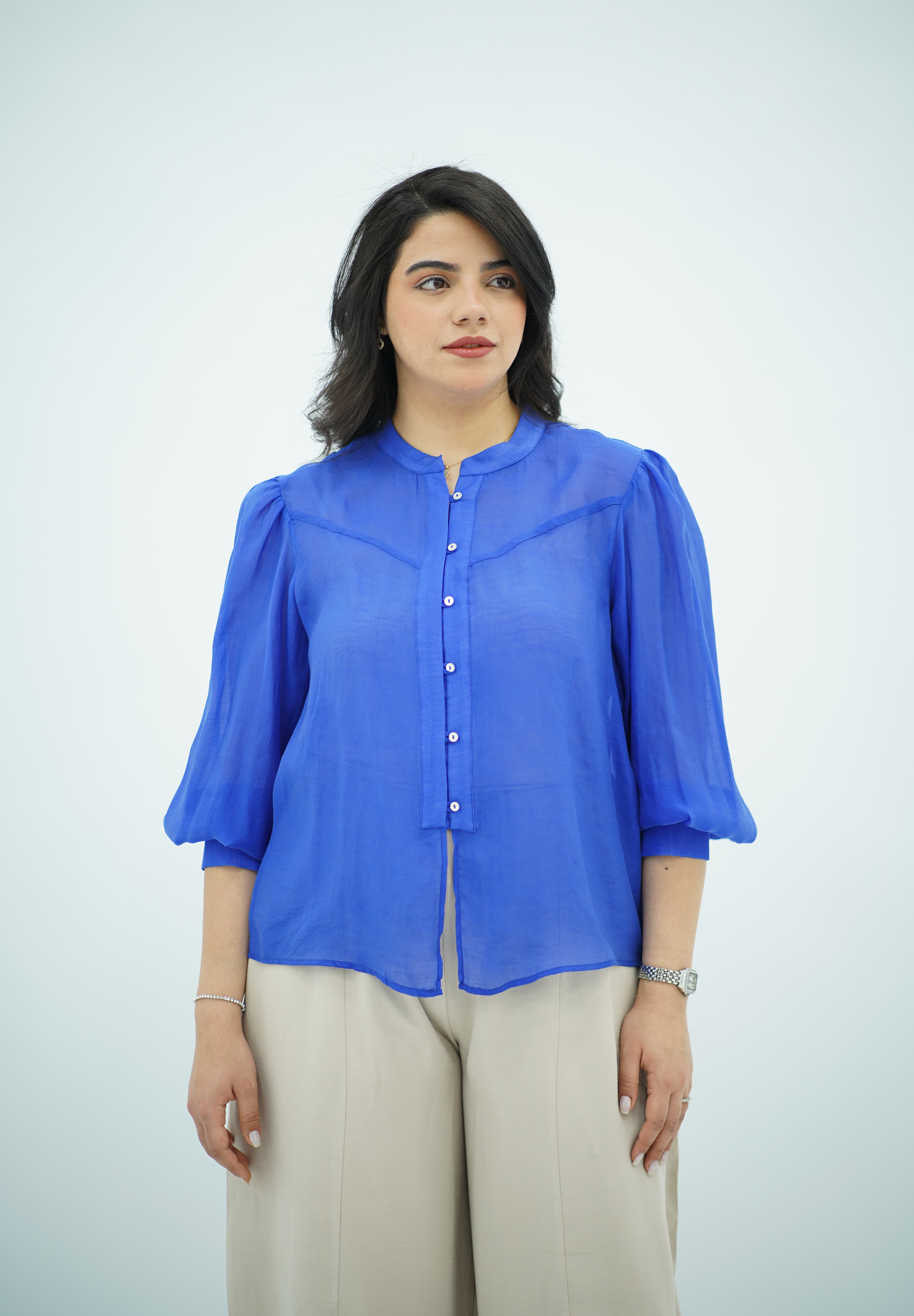 Chemise Fluide Bleue