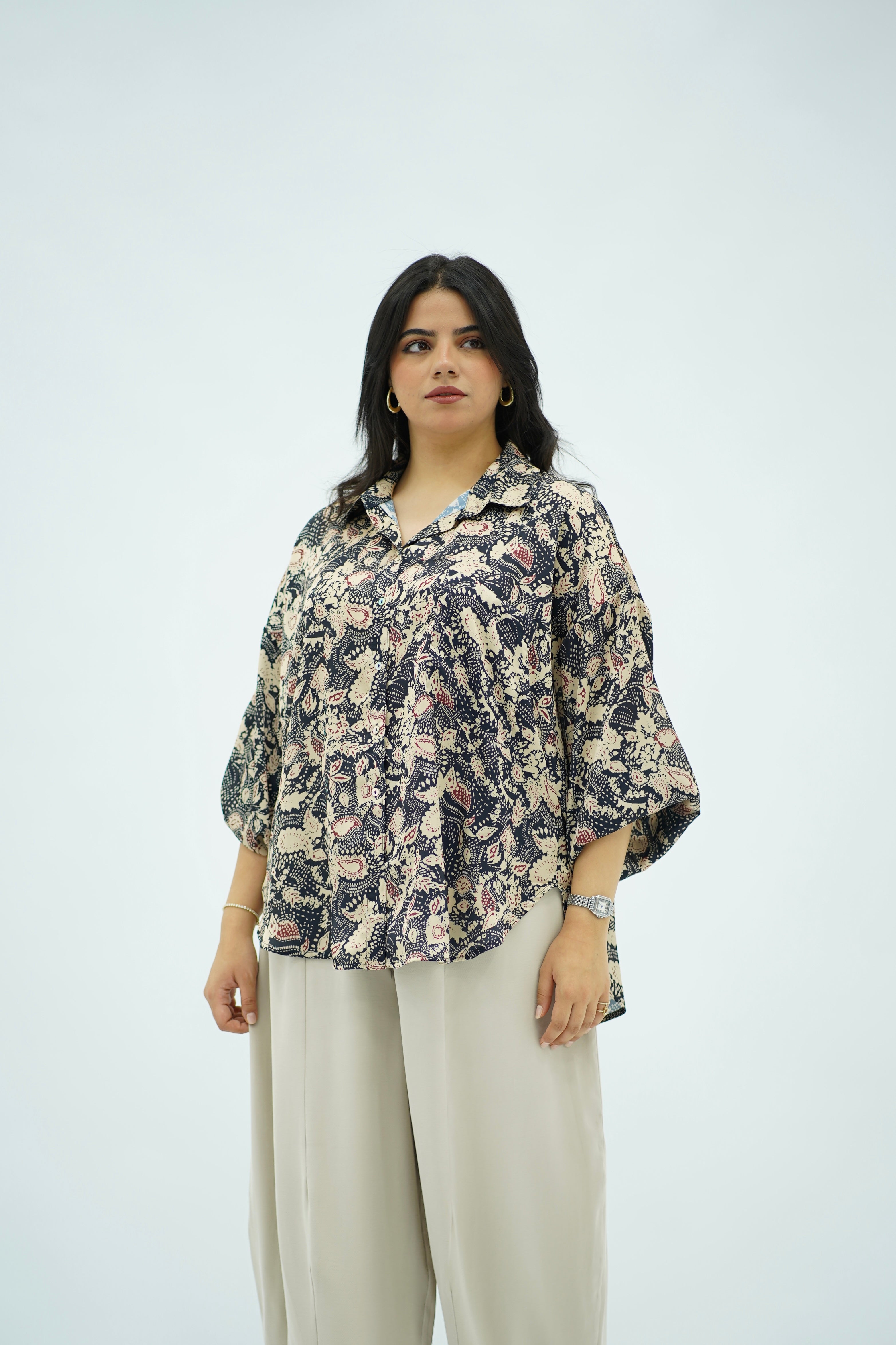 Chemise Ample à Imprimé Paisley