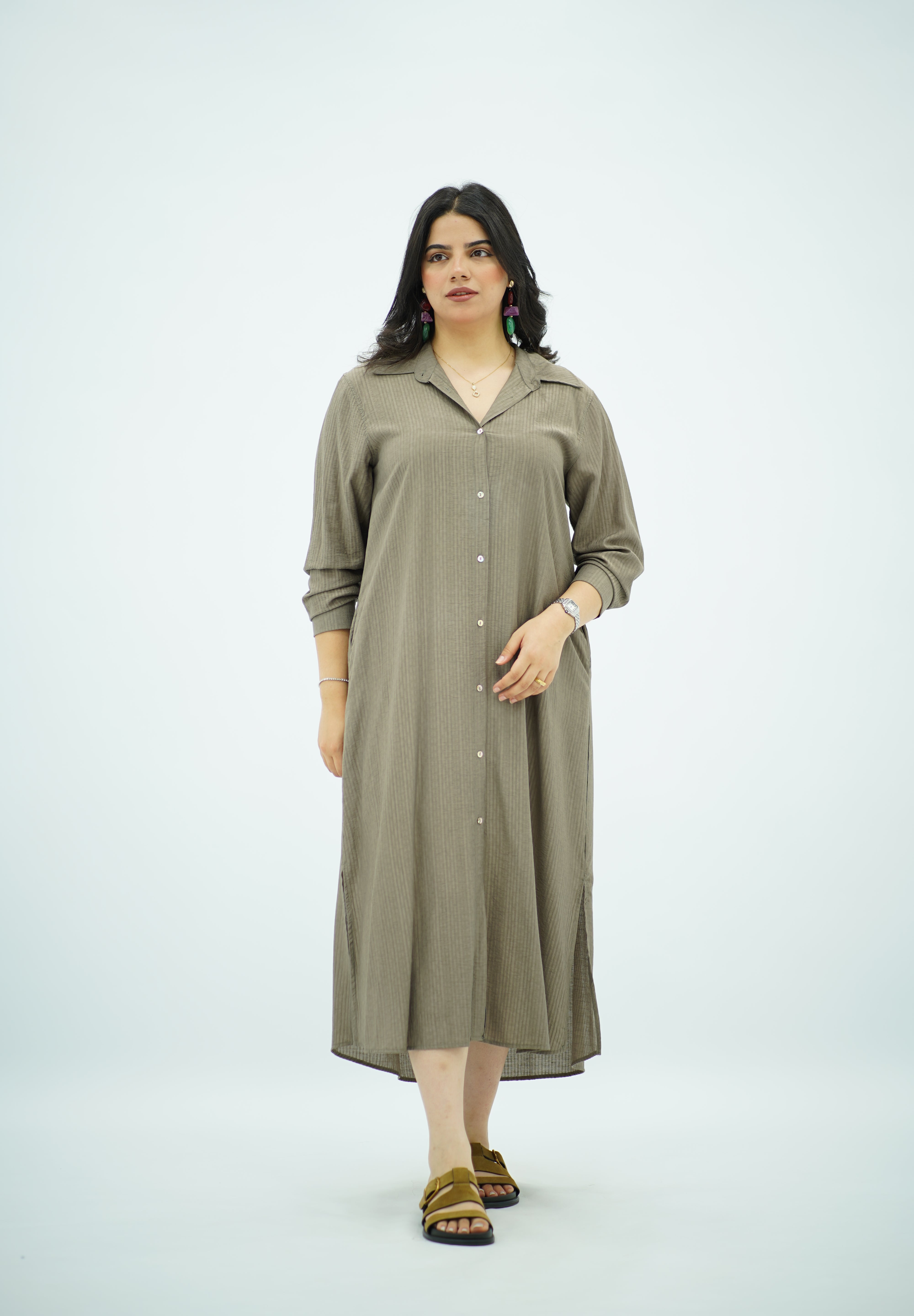 Robe chemise fluide