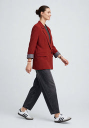 Blazer Oversize Bordeaux