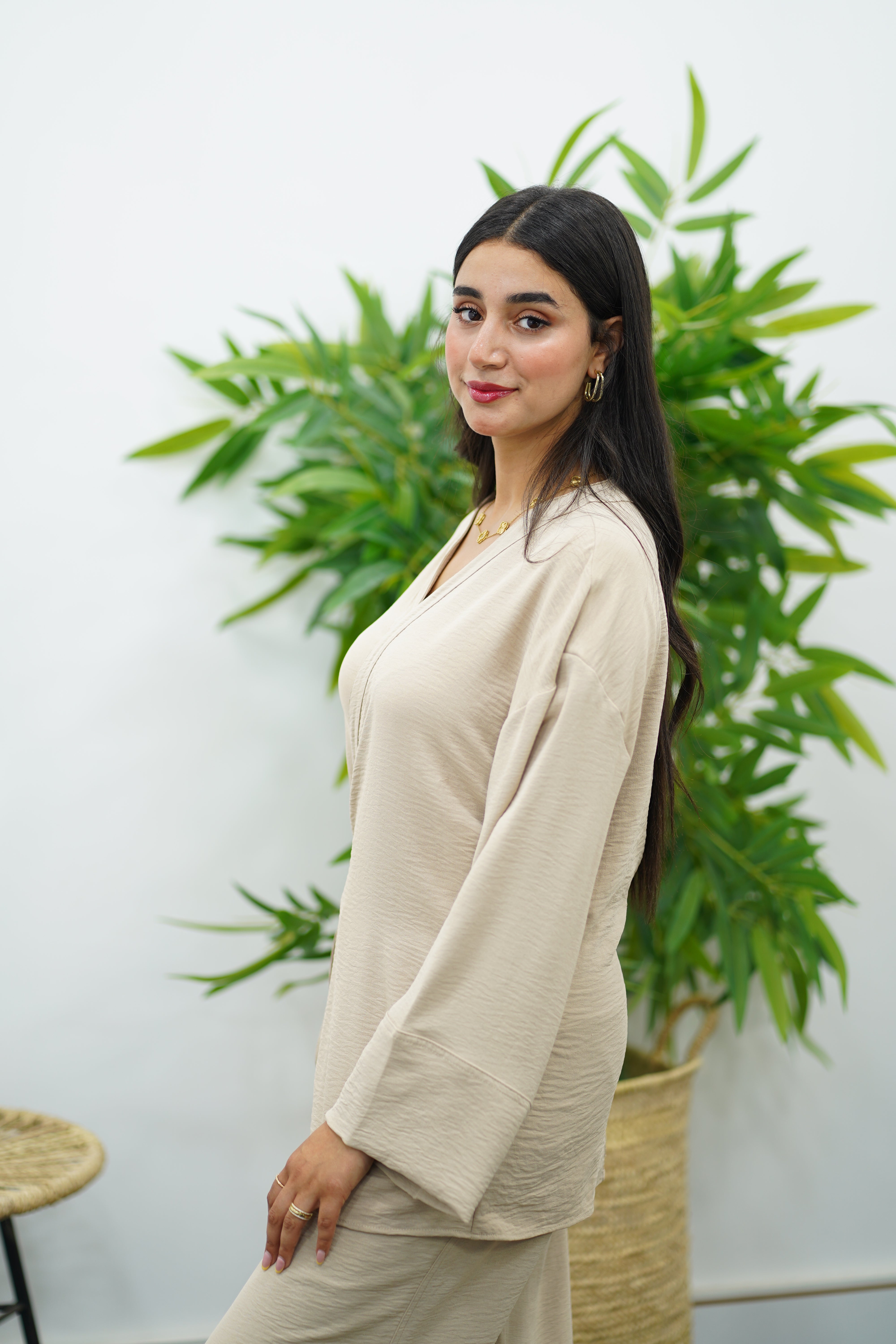 Ensemble Beige Croisé